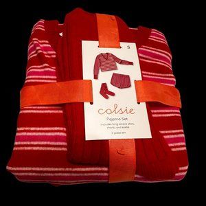 Women's 3pc Socks and Pajama Set - Colsie Girls Small